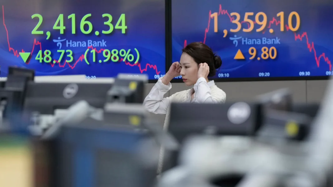 T he Asian stock markets faced a turbulent session today, reflecting heightened investor anxiety fueled by escalating geopolitical tensions across the region.